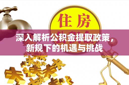 山阴深入解析公积金提取政策，新规下的机遇与挑战