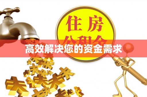 山阴高效解决您的资金需求