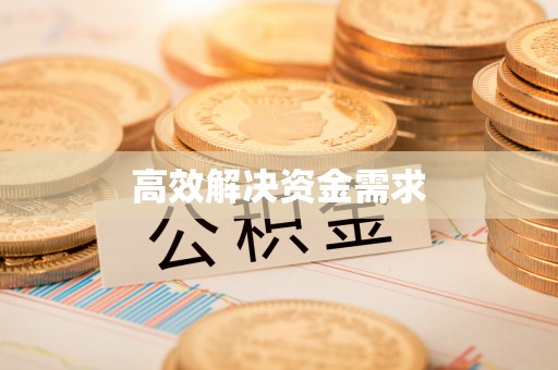 山阴高效解决资金需求