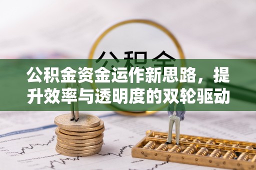 山阴公积金资金运作新思路，提升效率与透明度的双轮驱动