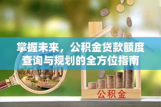 山阴掌握未来，公积金贷款额度查询与规划的全方位指南