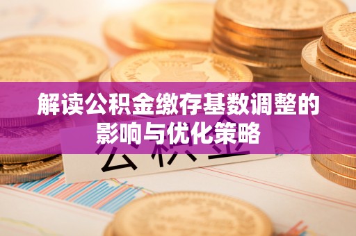山阴解读公积金缴存基数调整的影响与优化策略