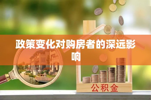 山阴政策变化对购房者的深远影响