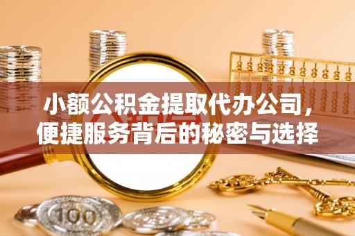 山阴小额公积金提取代办公司，便捷服务背后的秘密与选择指南