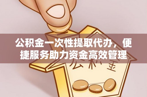 山阴公积金一次性提取代办，便捷服务助力资金高效管理