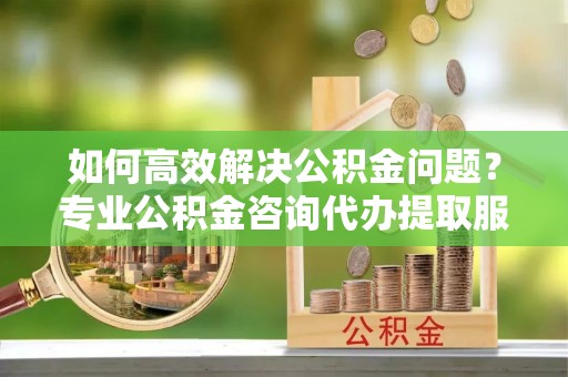 山阴如何高效解决公积金问题？专业公积金咨询代办提取服务来帮你
