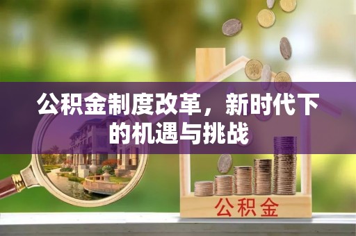 山阴公积金制度改革，新时代下的机遇与挑战