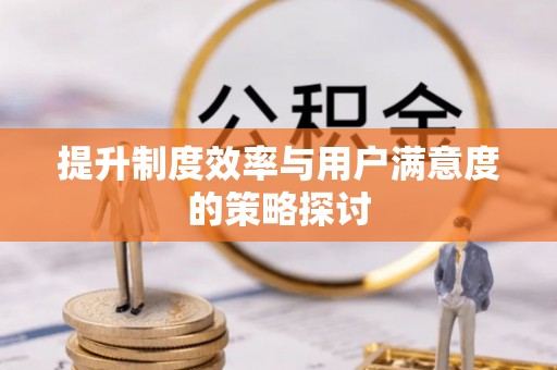 山阴提升制度效率与用户满意度的策略探讨