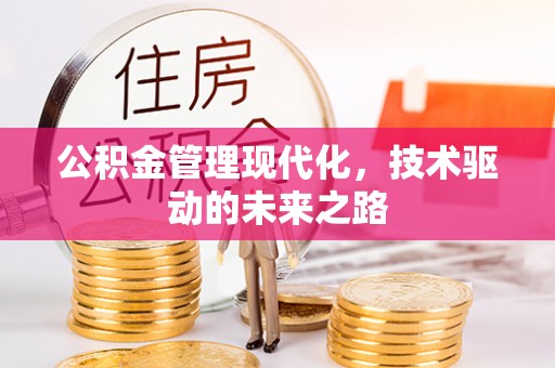 山阴公积金管理现代化，技术驱动的未来之路